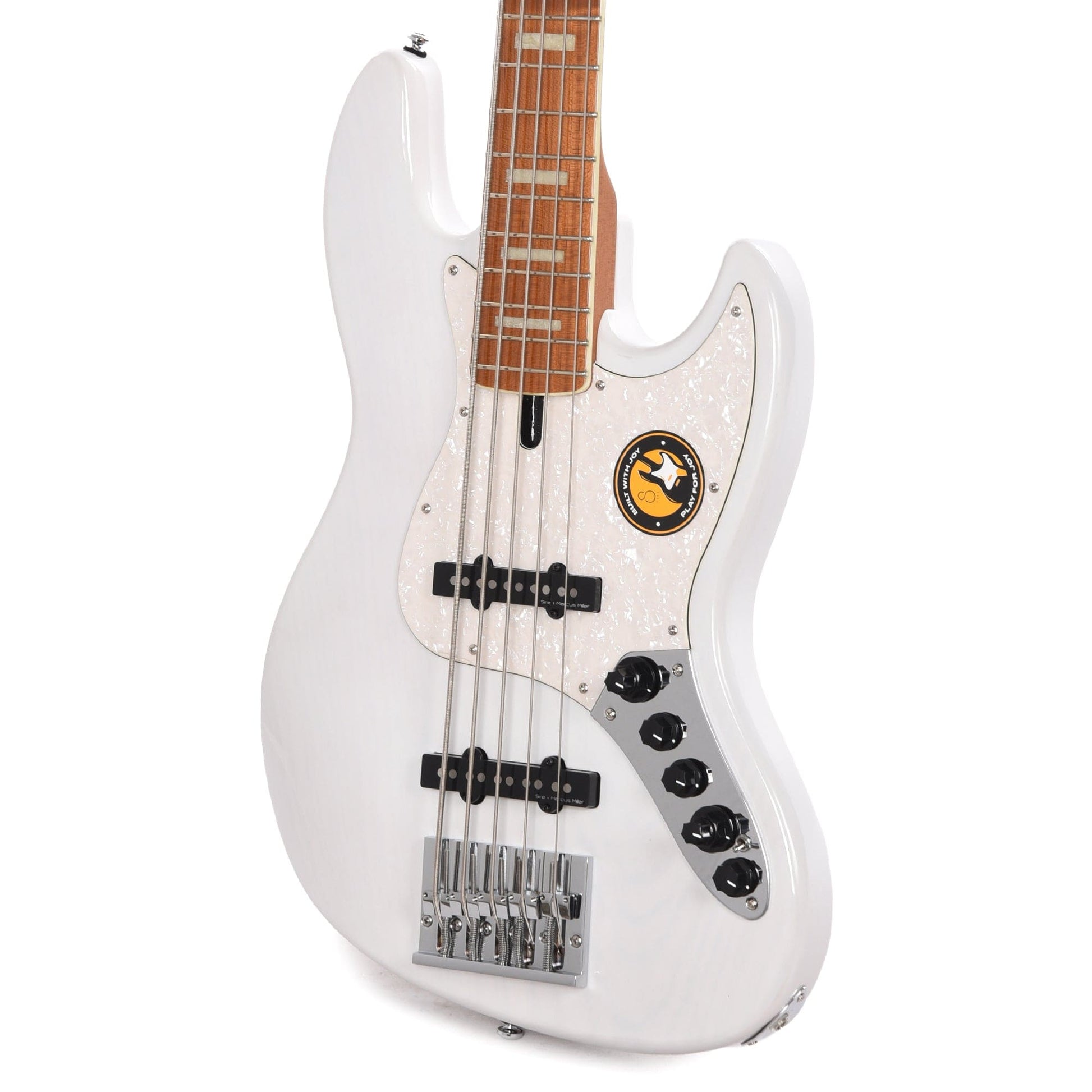 Sire Marcus Miller V8 Swamp Ash 5-String White Blonde Bass Guitars / 5-String or More