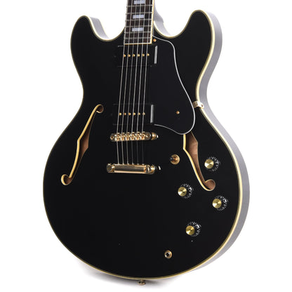 Sire Larry Carlton H7V Flame Maple Semi-Hollow Black w/Gold Hardware Electric Guitars / Semi-Hollow