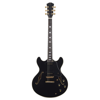 Sire Larry Carlton H7V Flame Maple Semi-Hollow Black w/Gold Hardware Electric Guitars / Semi-Hollow