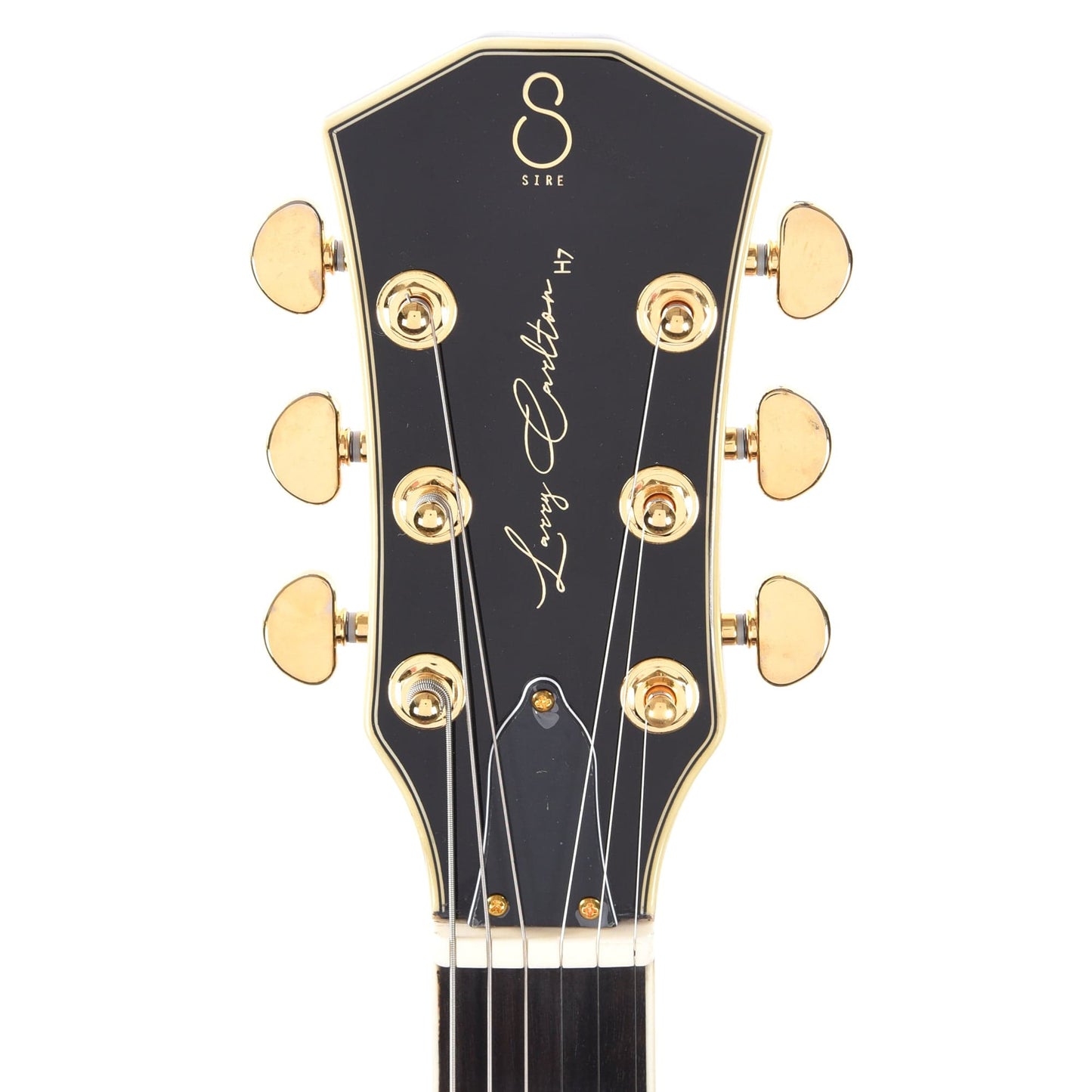 Sire Larry Carlton H7V Flame Maple Semi-Hollow Black w/Gold Hardware Electric Guitars / Semi-Hollow
