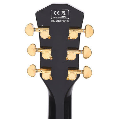 Sire Larry Carlton H7V Flame Maple Semi-Hollow Black w/Gold Hardware Electric Guitars / Semi-Hollow
