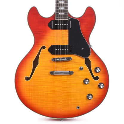 Sire Larry Carlton H7V Flame Maple Semi-Hollow Cherry Sunburst Electric Guitars / Semi-Hollow