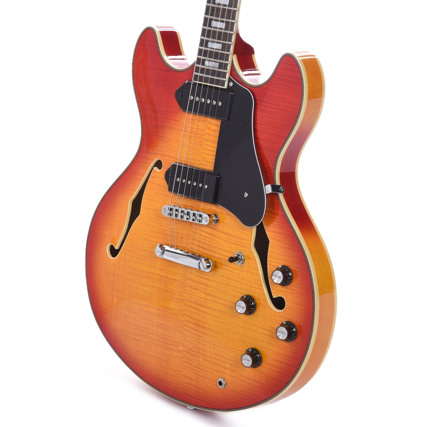 Sire Larry Carlton H7V Flame Maple Semi-Hollow Cherry Sunburst Electric Guitars / Semi-Hollow