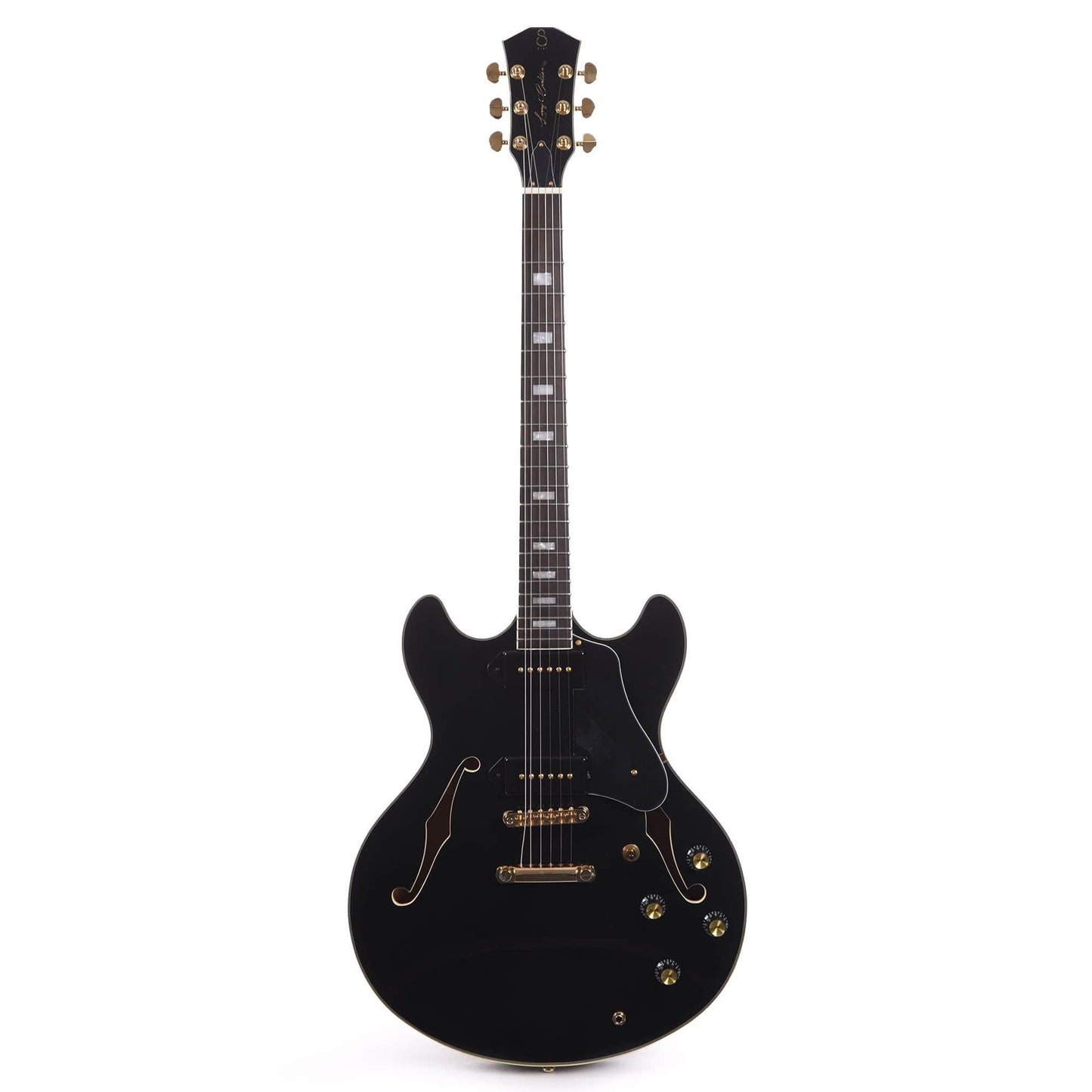 Sire Larry Carlton H7V Semi-Hollow Black w/Gold Hardware Electric Guitars / Semi-Hollow