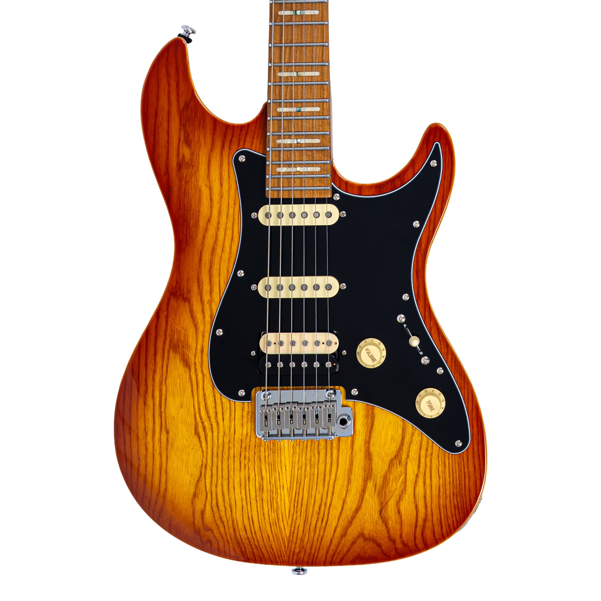 Sire Larry Carlton S7 Swamp Ash Top Roasted Amber Burst Electric Guitars