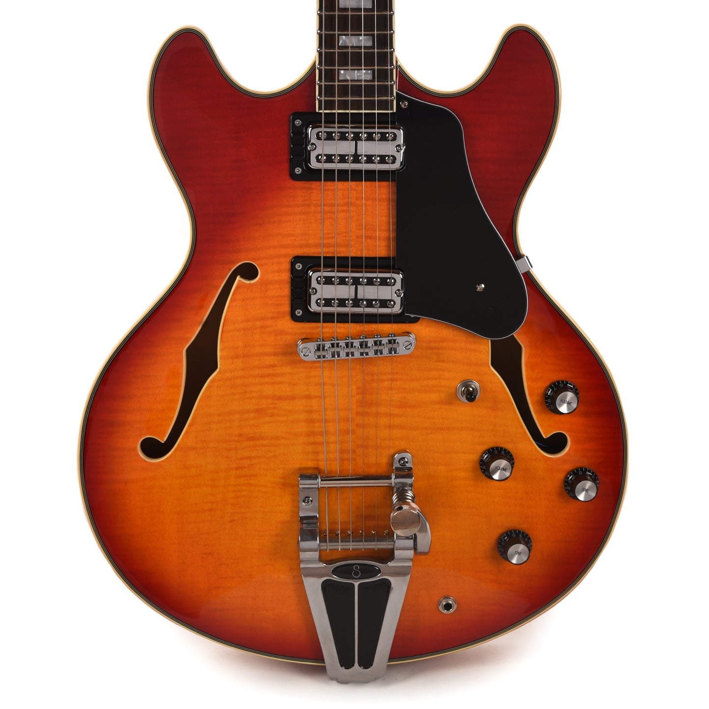 Sire Larry Carlton H7T Semi-Hollow Cherry Sunburst w/Vibrato Electric Guitars / Solid Body