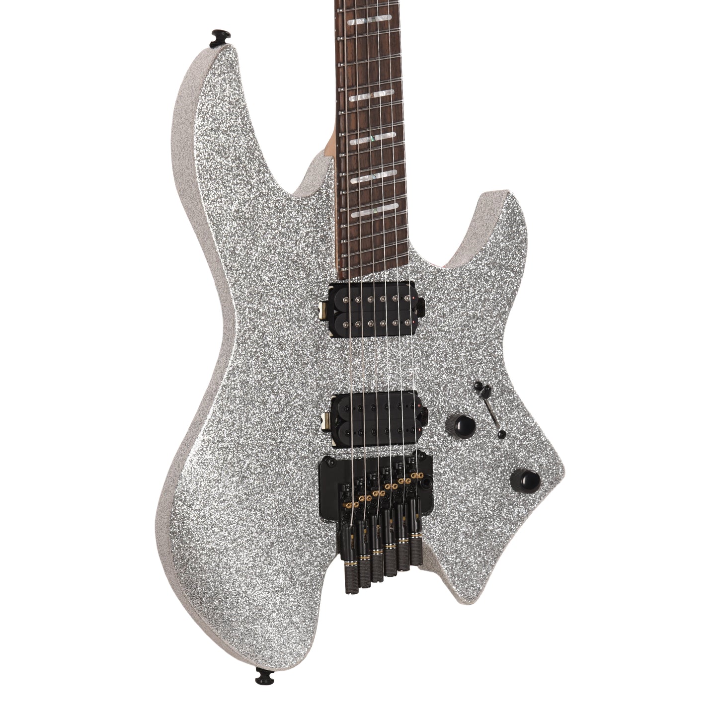 Sire Larry Carlton X6 Headless 6 Silver Sparkle Electric Guitars / Solid Body