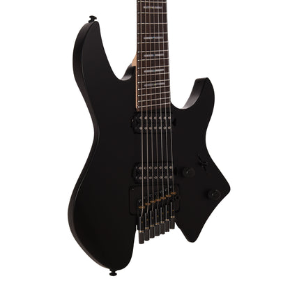Sire Larry Carlton X6 Headless 7 Black Satin Electric Guitars / Solid Body