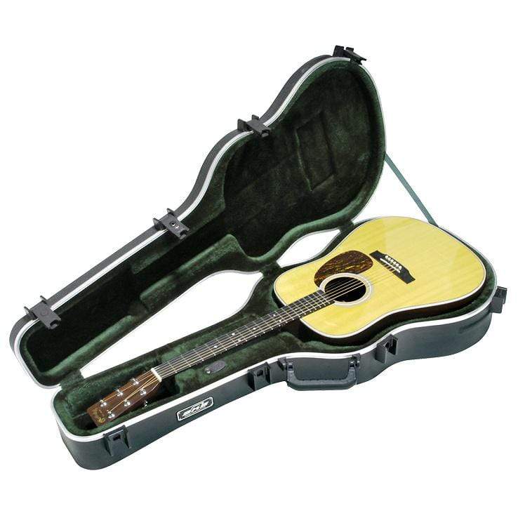 SKB Deluxe Acoustic Dreadnought Shaped Hardshell Case w/TSA Latch Cases & Gig Bags