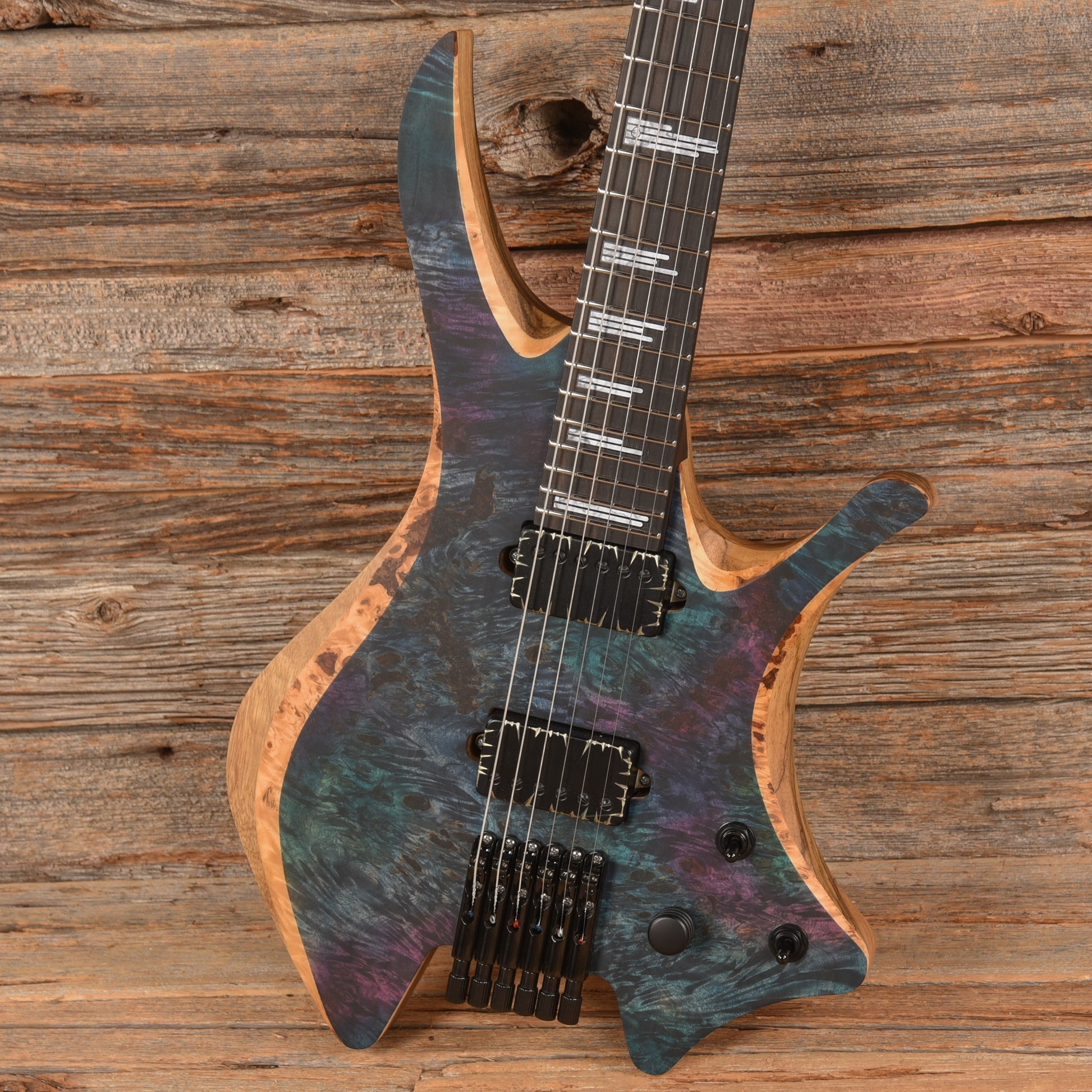 Skervesen Shoggie DC6 Green Purple Fade Electric Guitars / Solid Body