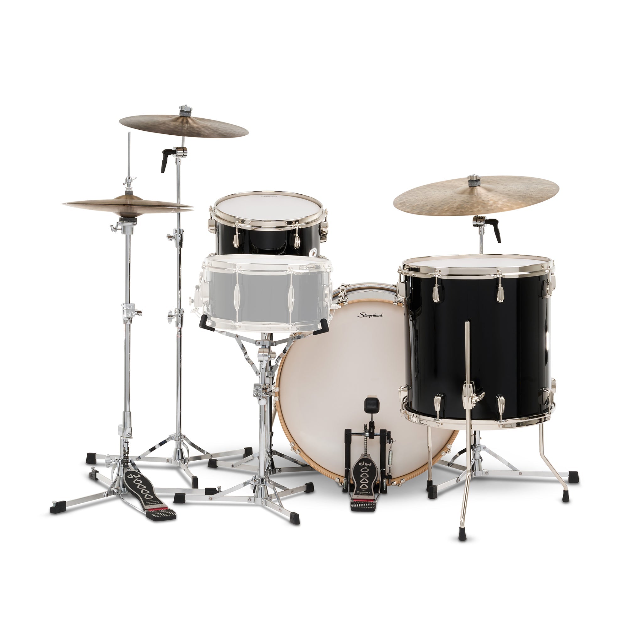 Slingerland Studio King 13/16/22 3pc. Drum Kit Del Norte Black Drum Kits
