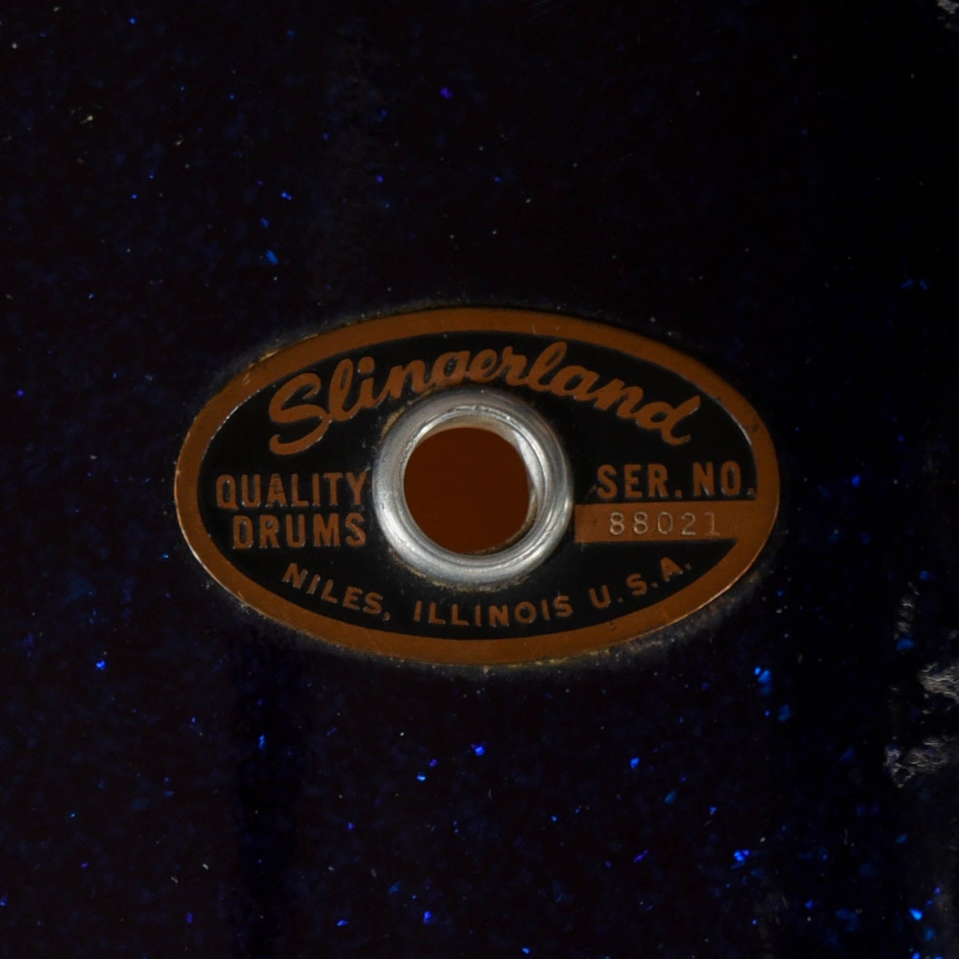 Slingerland 13/16/20 Drum Kit 3 pc Dark Blue Sparkle 3 ply USED 1965/66 Drums and Percussion / Acoustic Drums / Full Acoustic Kits