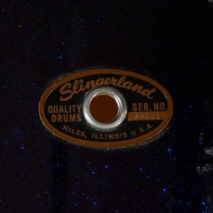 Slingerland 13/16/20 Drum Kit 3 pc Dark Blue Sparkle 3 ply USED 1965/66 Drums and Percussion / Acoustic Drums / Full Acoustic Kits