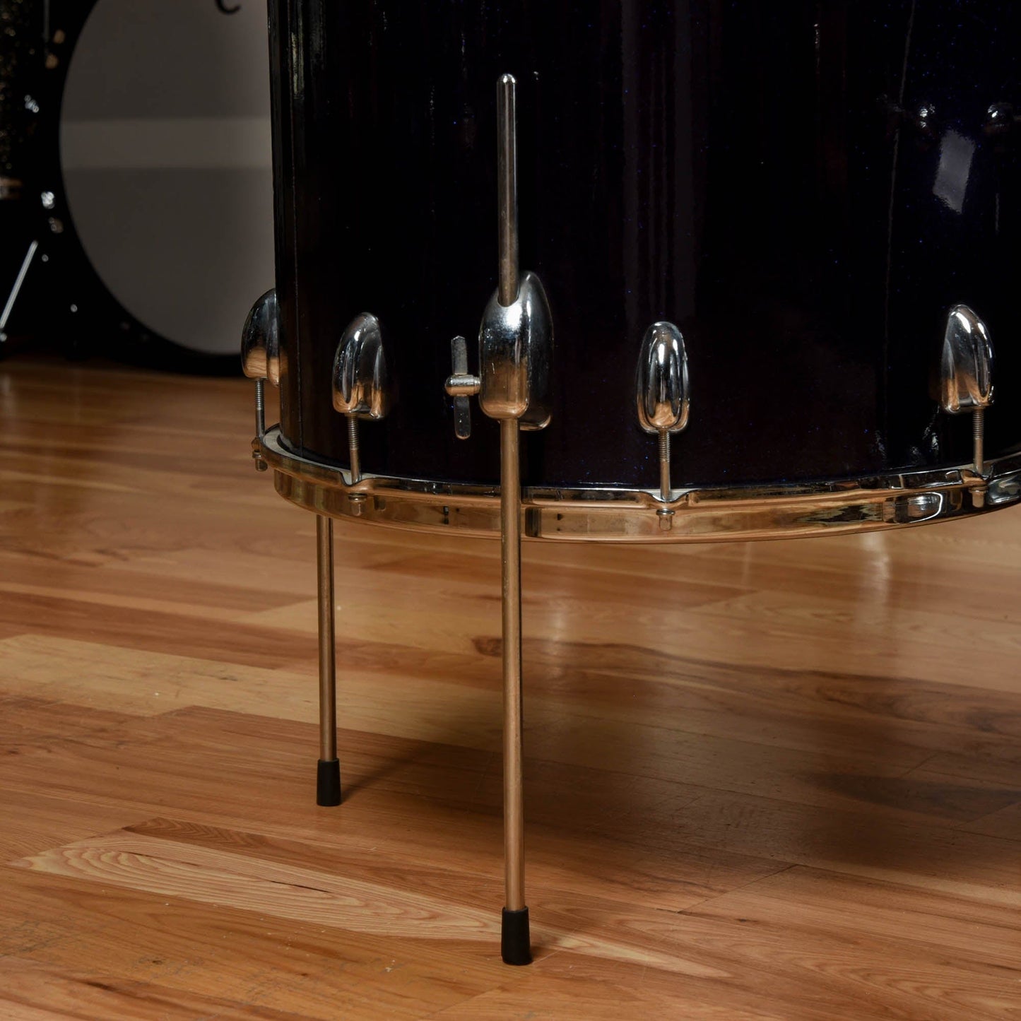 Slingerland 13/16/20 Drum Kit 3 pc Dark Blue Sparkle 3 ply USED 1965/66 Drums and Percussion / Acoustic Drums / Full Acoustic Kits