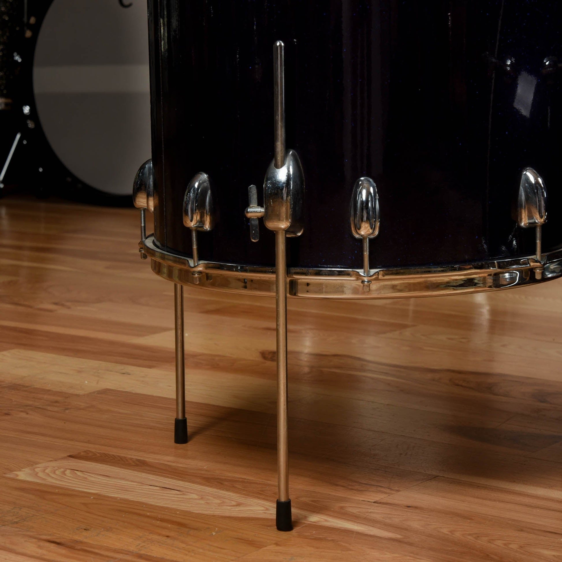 Slingerland 13/16/20 Drum Kit 3 pc Dark Blue Sparkle 3 ply USED 1965/66 Drums and Percussion / Acoustic Drums / Full Acoustic Kits