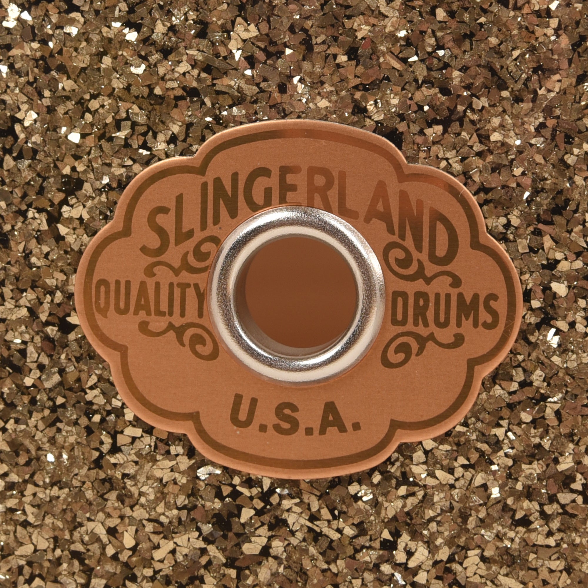 Slingerland Radio King 5.5x14 Snare Drum Gold Glass Glitter Drums and Percussion / Acoustic Drums / Snare