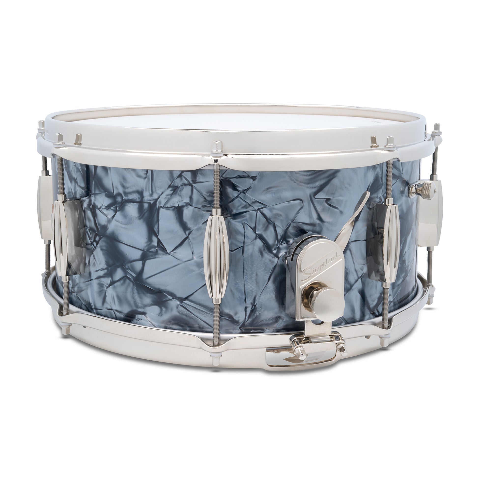 Slingerland Radio King 6.5x14 Snare Drum Black Diamond Pearl Drums and Percussion / Acoustic Drums / Snare