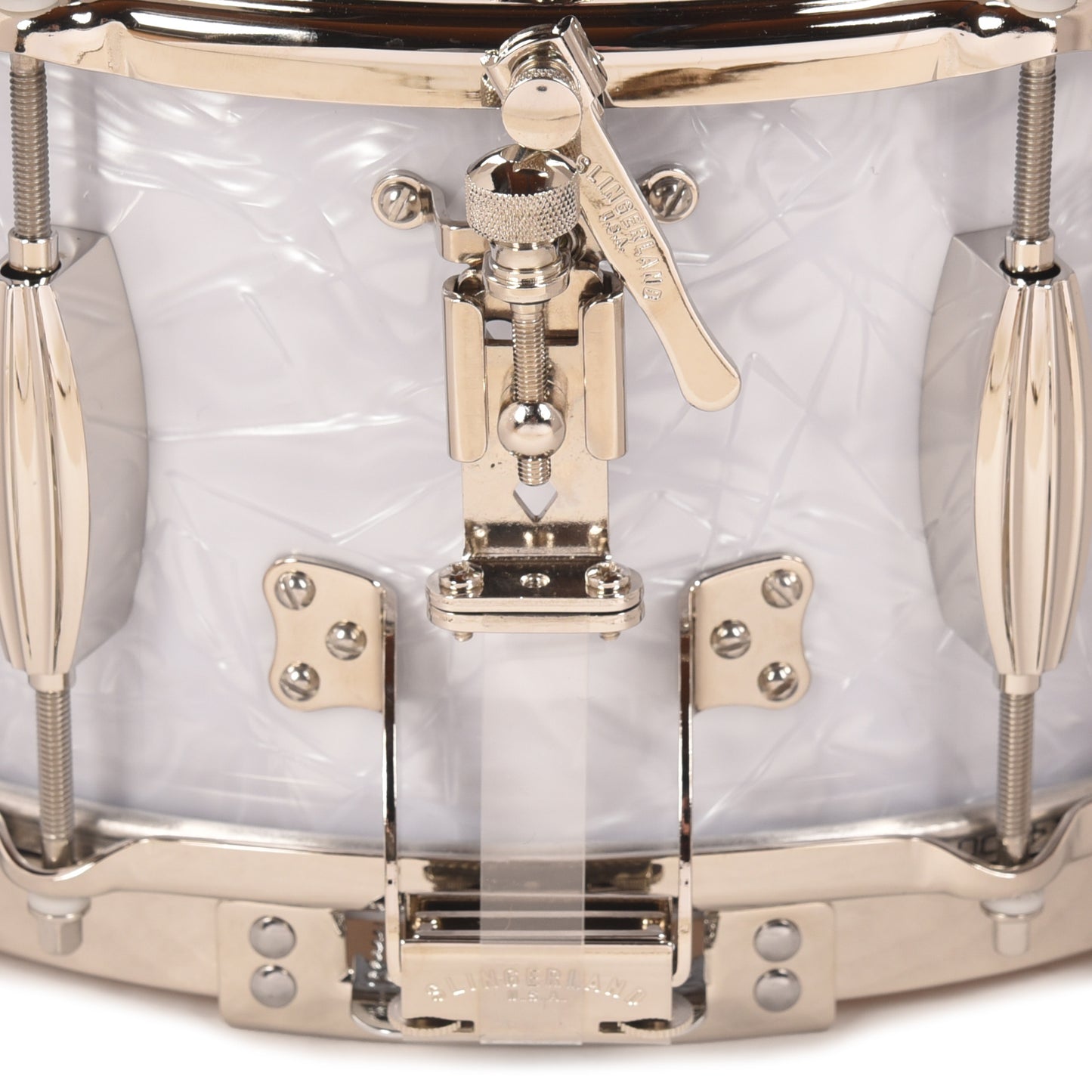 Slingerland 6.5x14 Limited Edition Gene Krupa Snare Drum White Marine Pearl Snare Drums