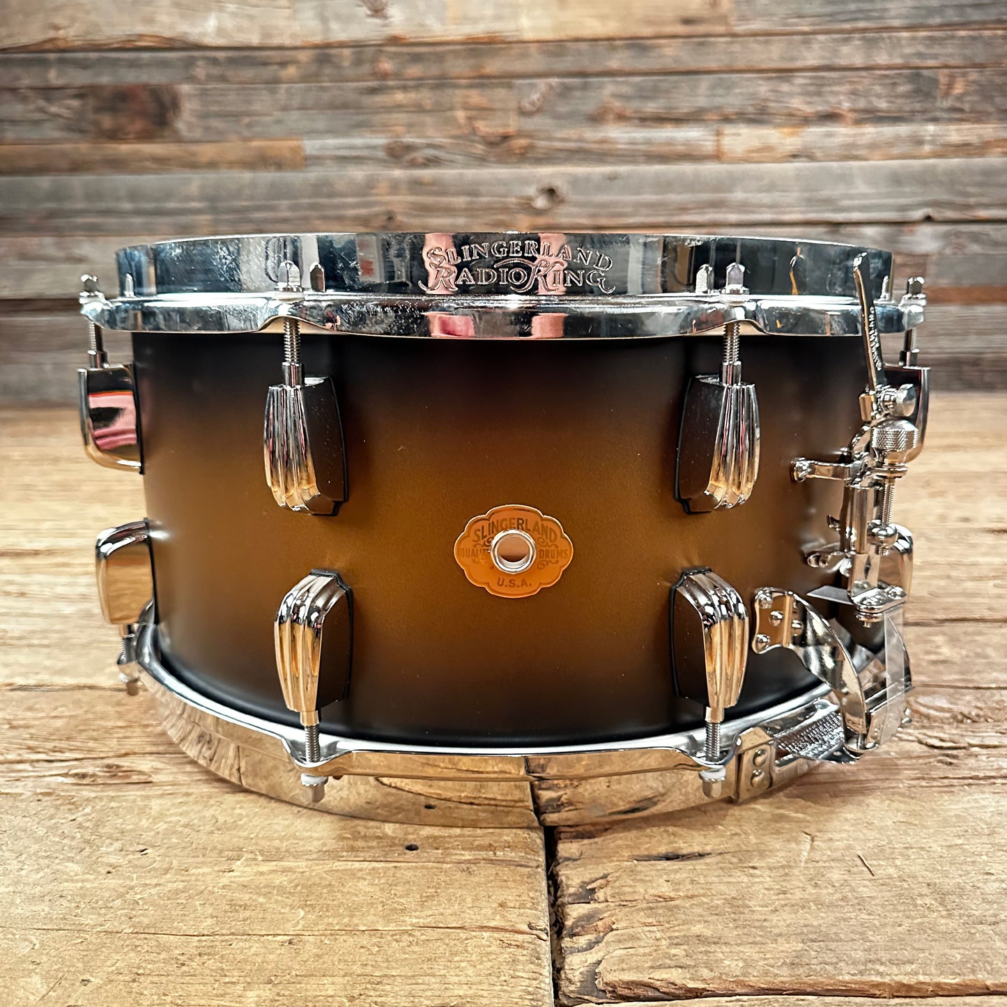 Slingerland Radio King 6.5x14 2026 Black Gold Duco Snare Drums