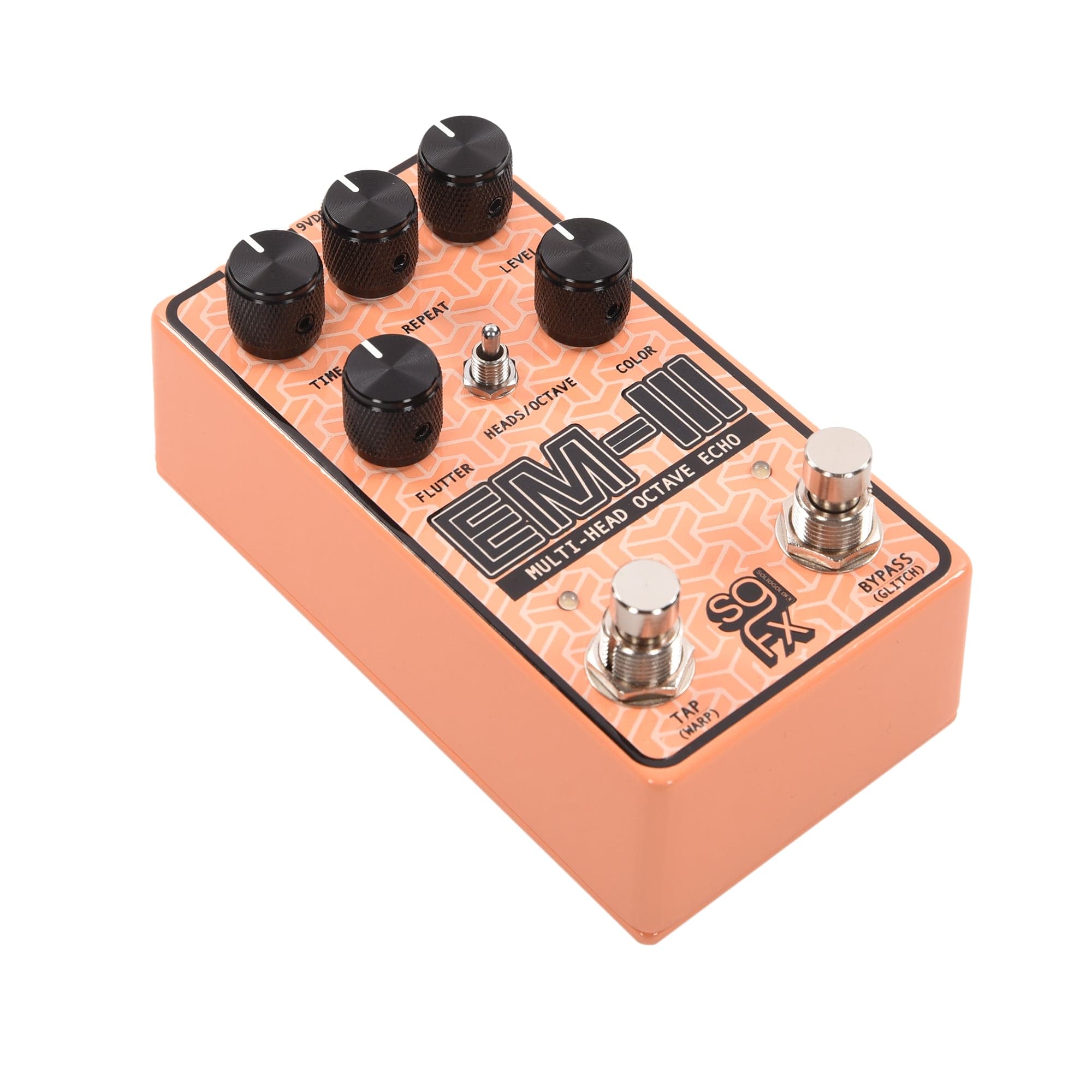 SolidGoldFX EM-III Multi-Head Octave Echo Pedal Pacific Peach Effects and Pedals / Delay