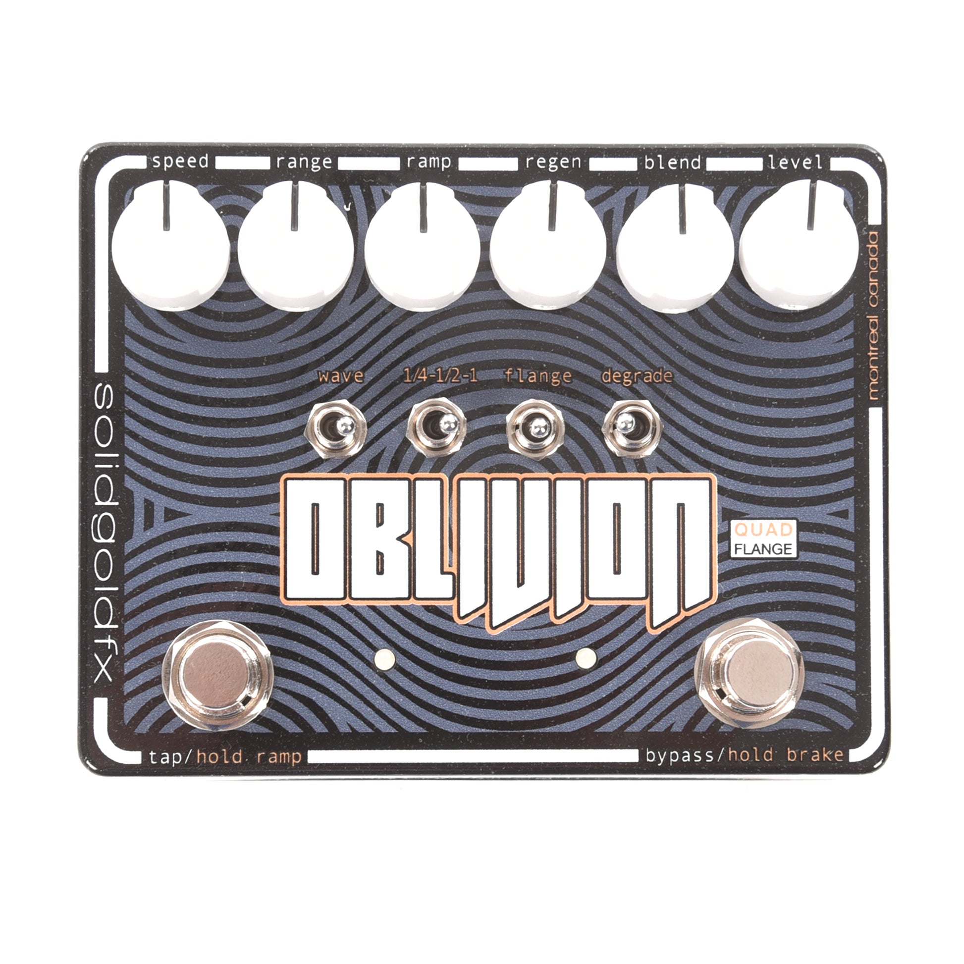 SolidGoldFX Oblivion Quad Flanger Pedal Effects and Pedals / Phase Shifters