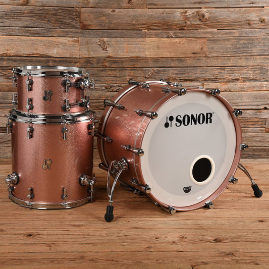 Sonor SQ2 13/16/22 3pc. Beech Drum Kit Bright Copper Sparkle Drums and Percussion / Acoustic Drums / Full Acoustic Kits