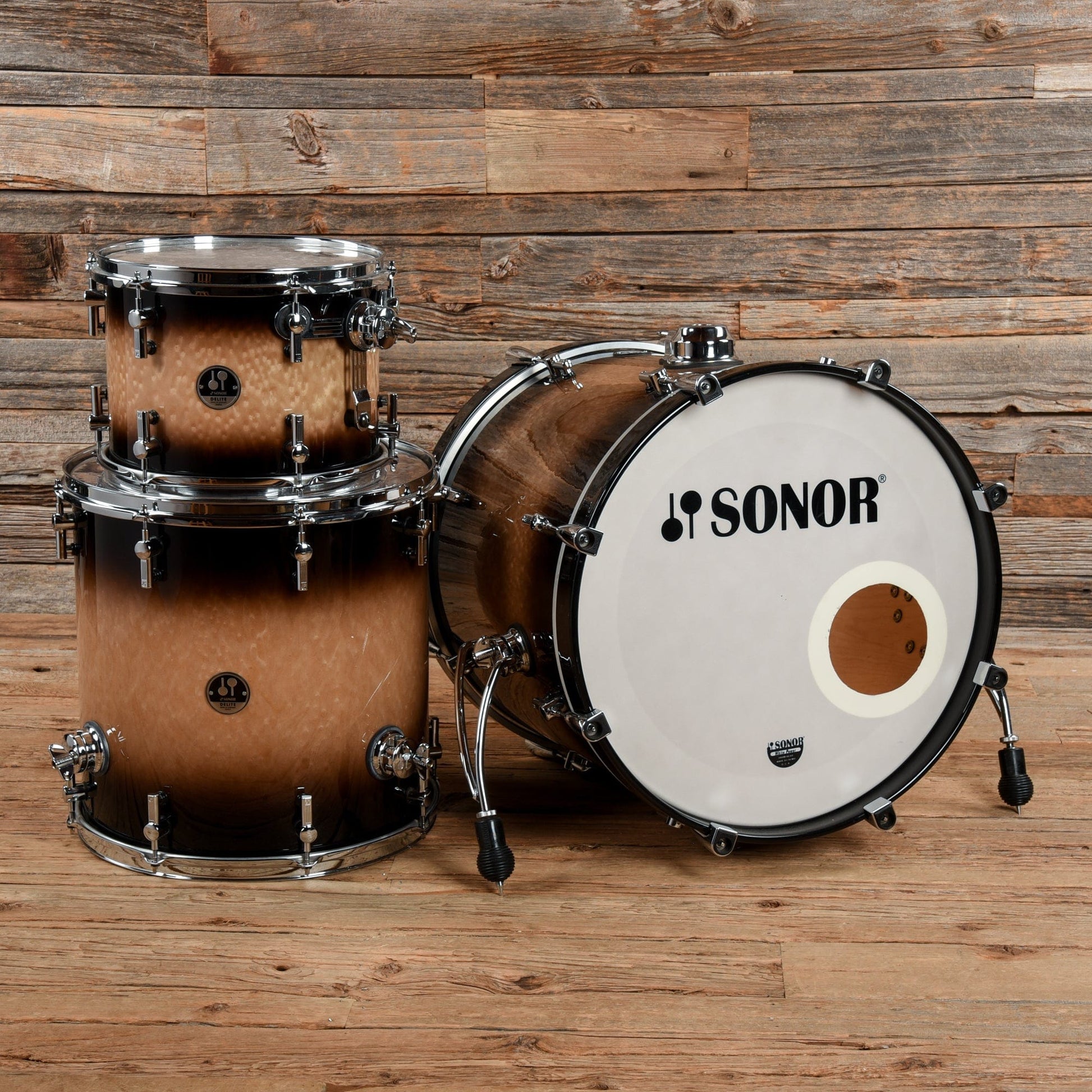Sonor Delite 12/16/20 Birdseye Maple Tobacco Burst Drums and Percussion / Acoustic Drums / Snare