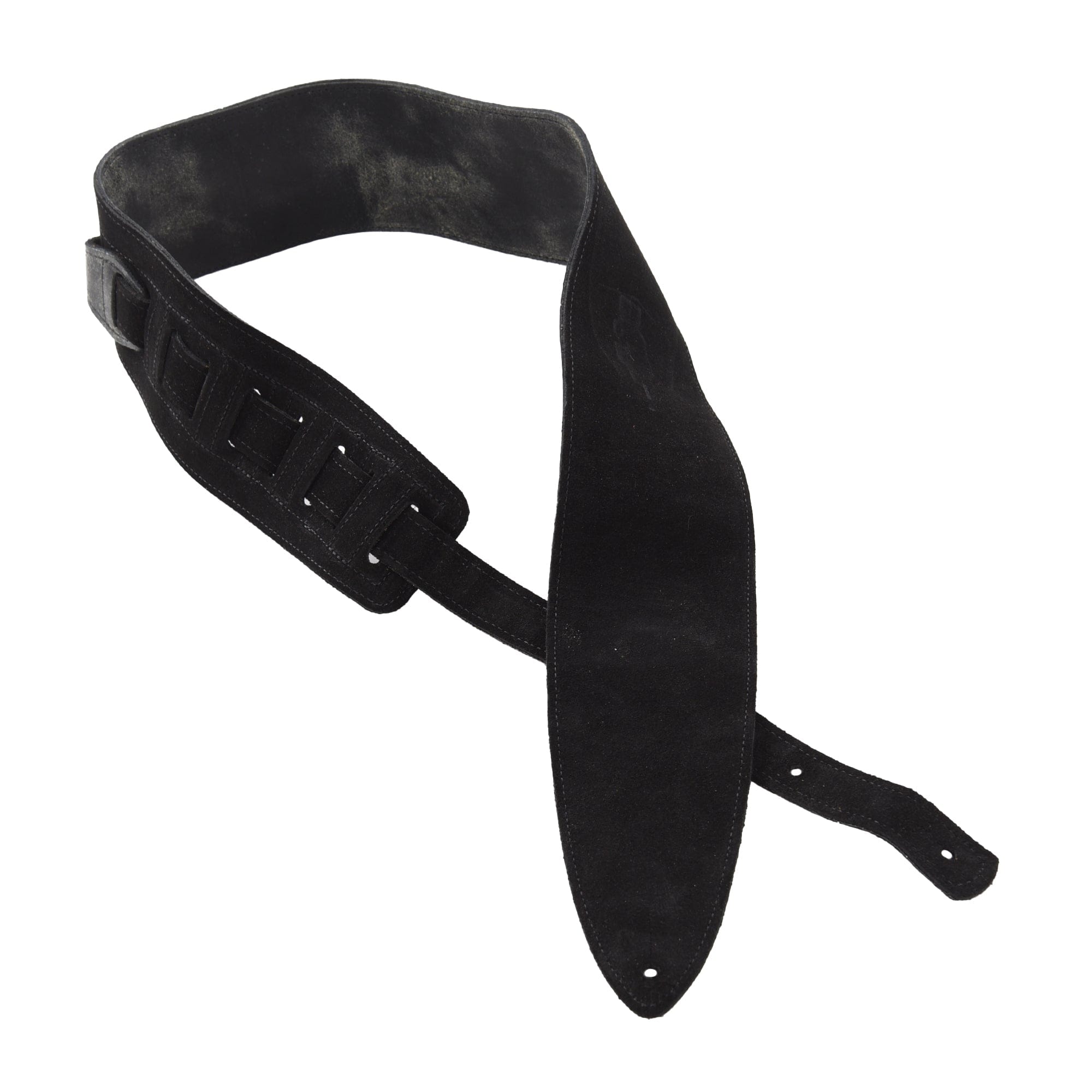 Souldier Distressed Leather w/Suede Torpedo Bass Strap Black Accessories / Straps