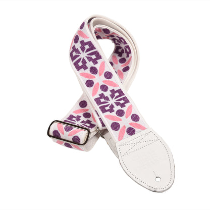 Souldier Inca Geometric White 2" Strap w/White Belt & Ends Accessories / Straps