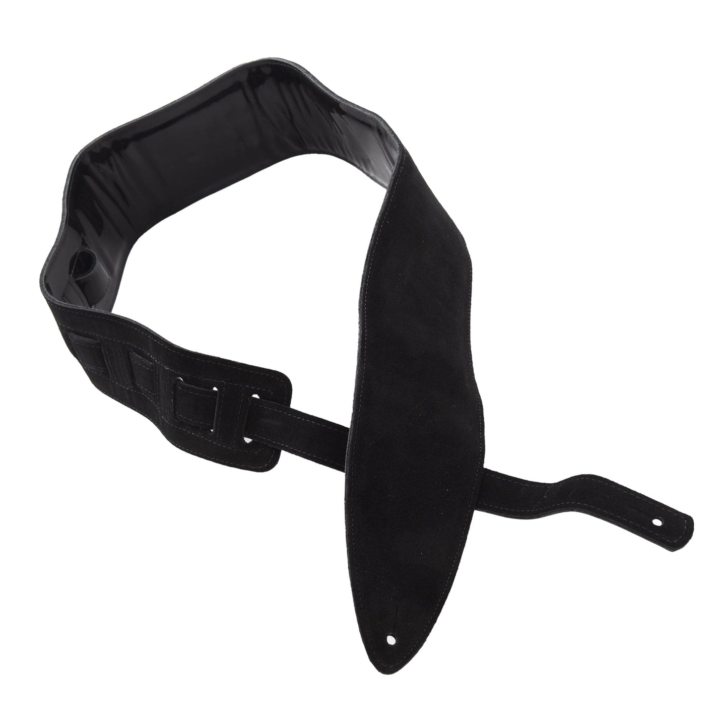 Souldier Patent Leather Padded Torpedo Bass Strap Black Accessories / Straps