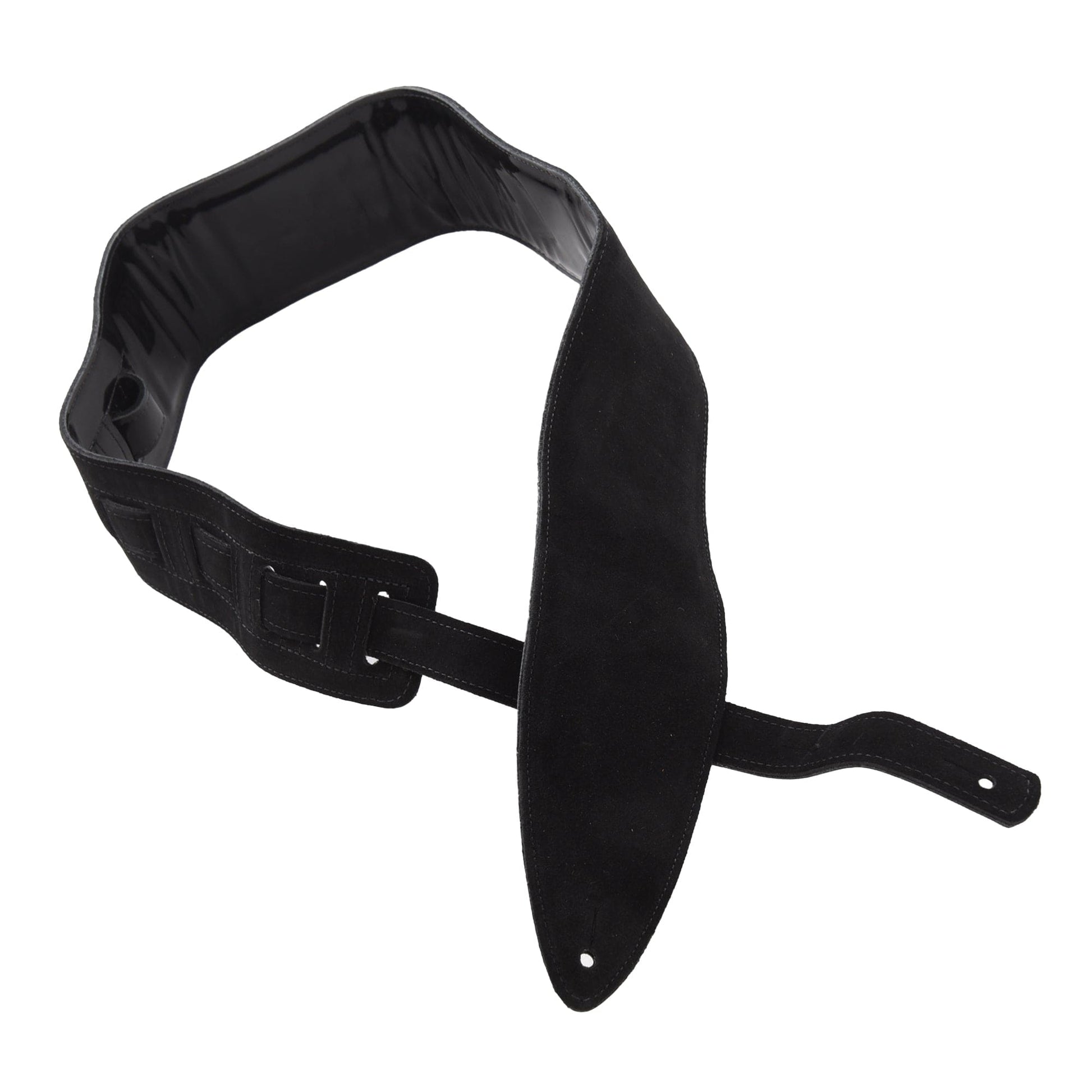 Souldier Patent Leather Padded Torpedo Bass Strap Black Accessories / Straps