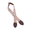 Souldier Pillar Turquoise/Orange/White 2" Strap (Nutmet Belt & Worn Brown Ends) Accessories / Straps