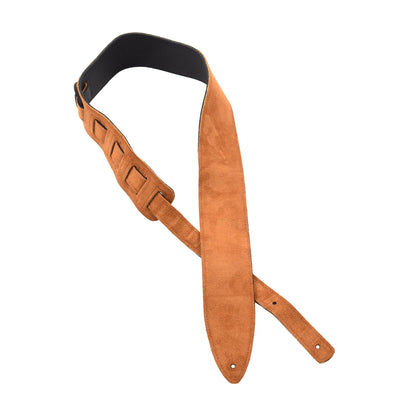 Souldier Rustic Pebble Leather Torpedo Guitar Strap Black Accessories / Straps