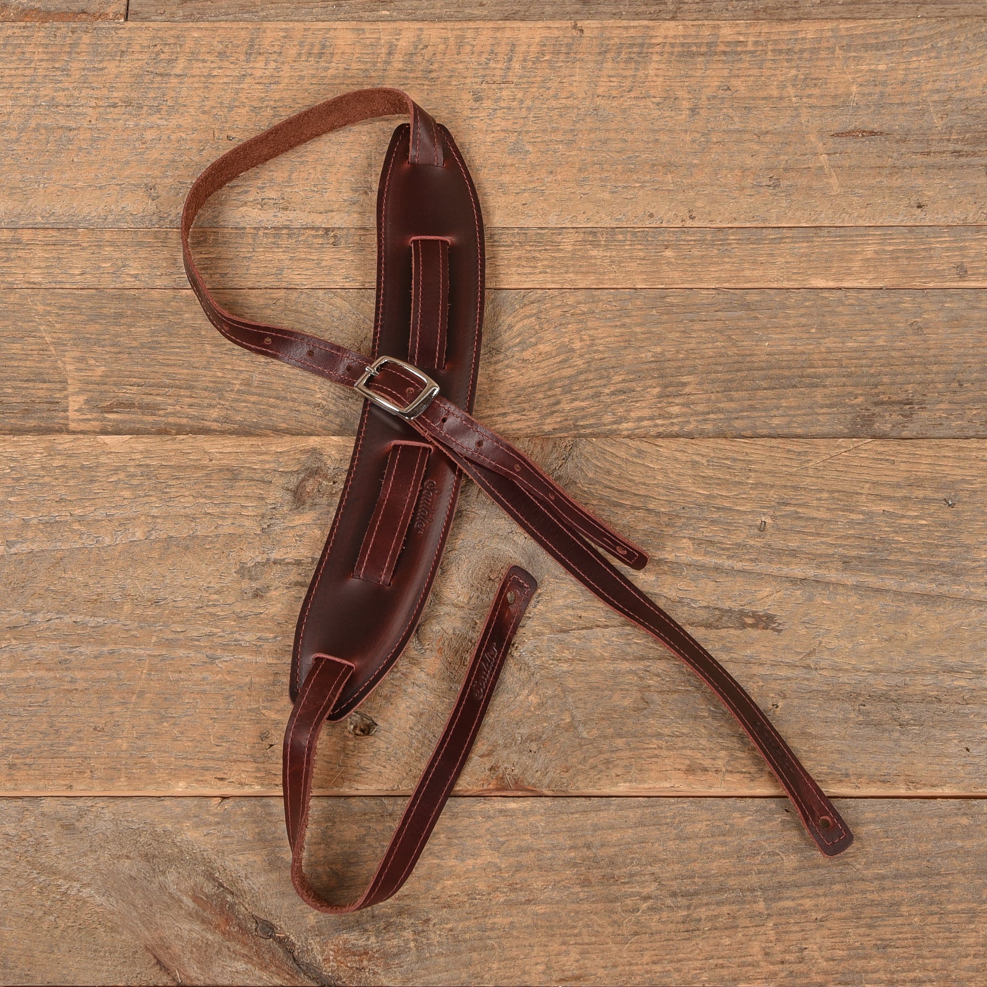Souldier Saddle Strap Plain Mahogany Strap & Mahogany Pad Accessories / Straps