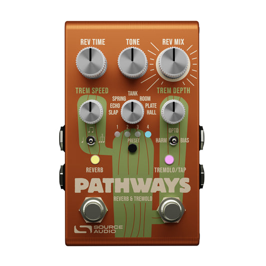 Source Audio SA281 Pathways Reverb & Tremolo Pedal Effects and Pedals / Reverb