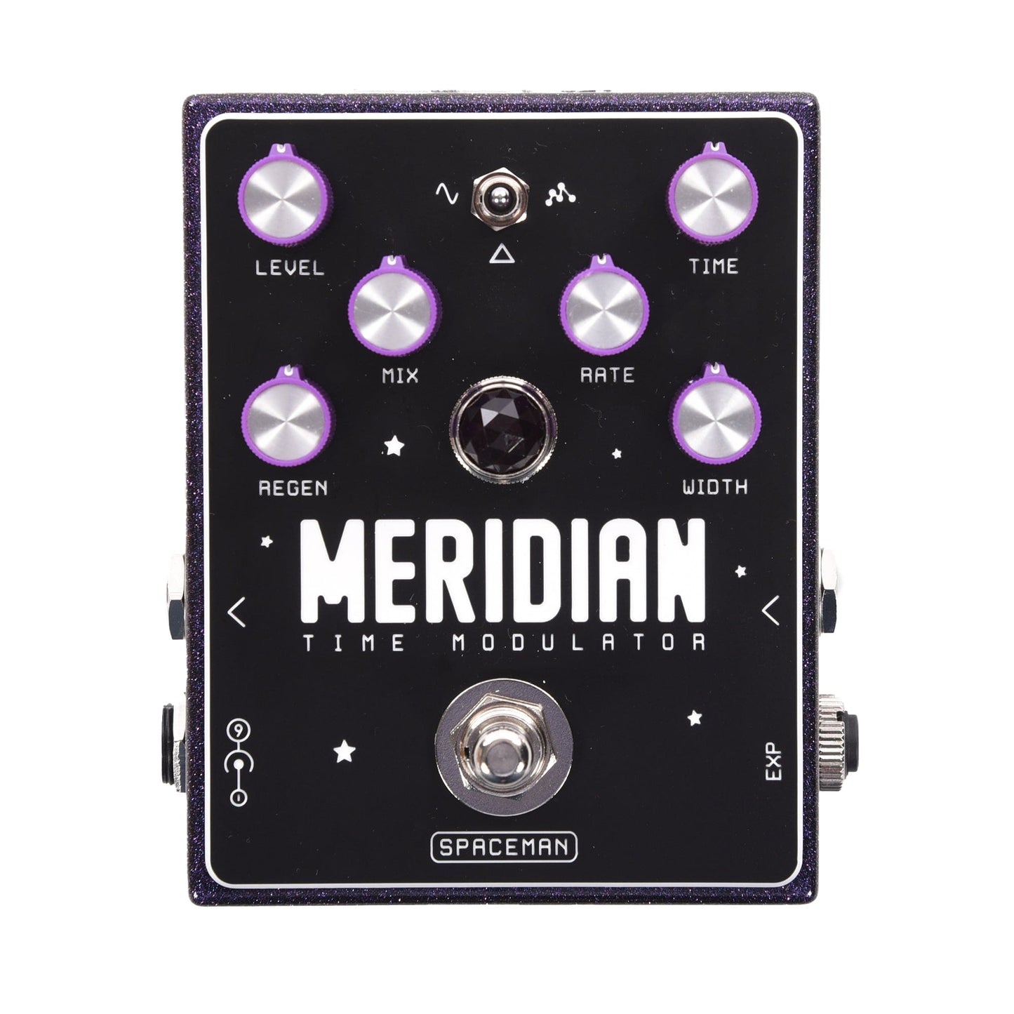 Spaceman Meridian Time Modulator Chorus/Vibrato/Flanger Pedal Purple Sparkle Effects and Pedals / Chorus and Vibrato