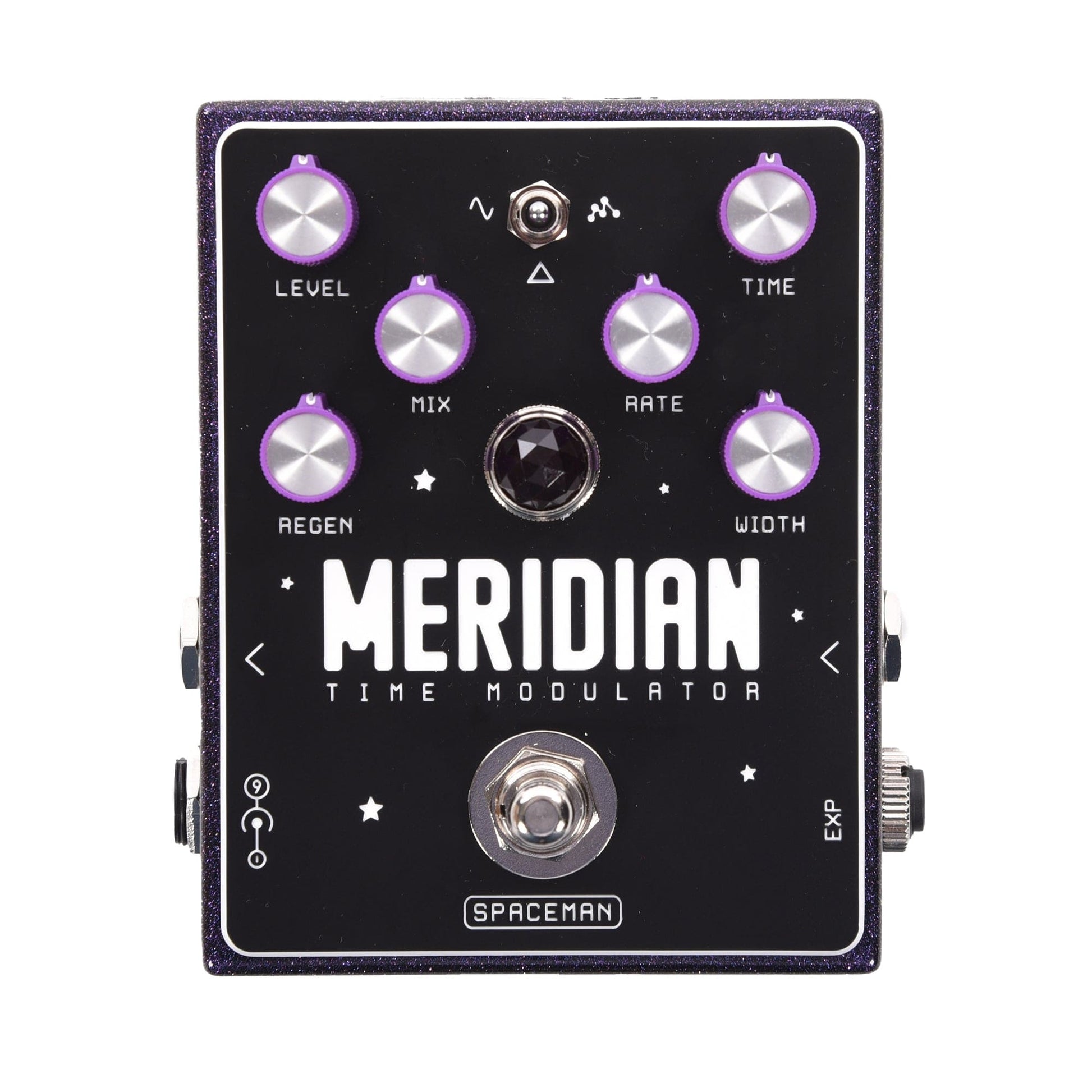 Spaceman Meridian Time Modulator Chorus/Vibrato/Flanger Pedal Purple Sparkle Effects and Pedals / Chorus and Vibrato