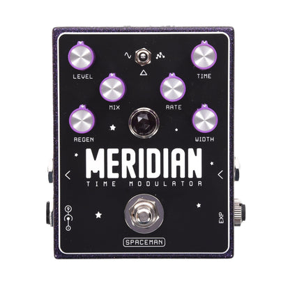 Spaceman Meridian Time Modulator Chorus/Vibrato/Flanger Pedal Purple Sparkle Effects and Pedals / Chorus and Vibrato