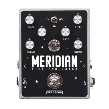Spaceman Meridian Time Modulator Chorus/Vibrato/Flanger Pedal Silver Effects and Pedals / Chorus and Vibrato