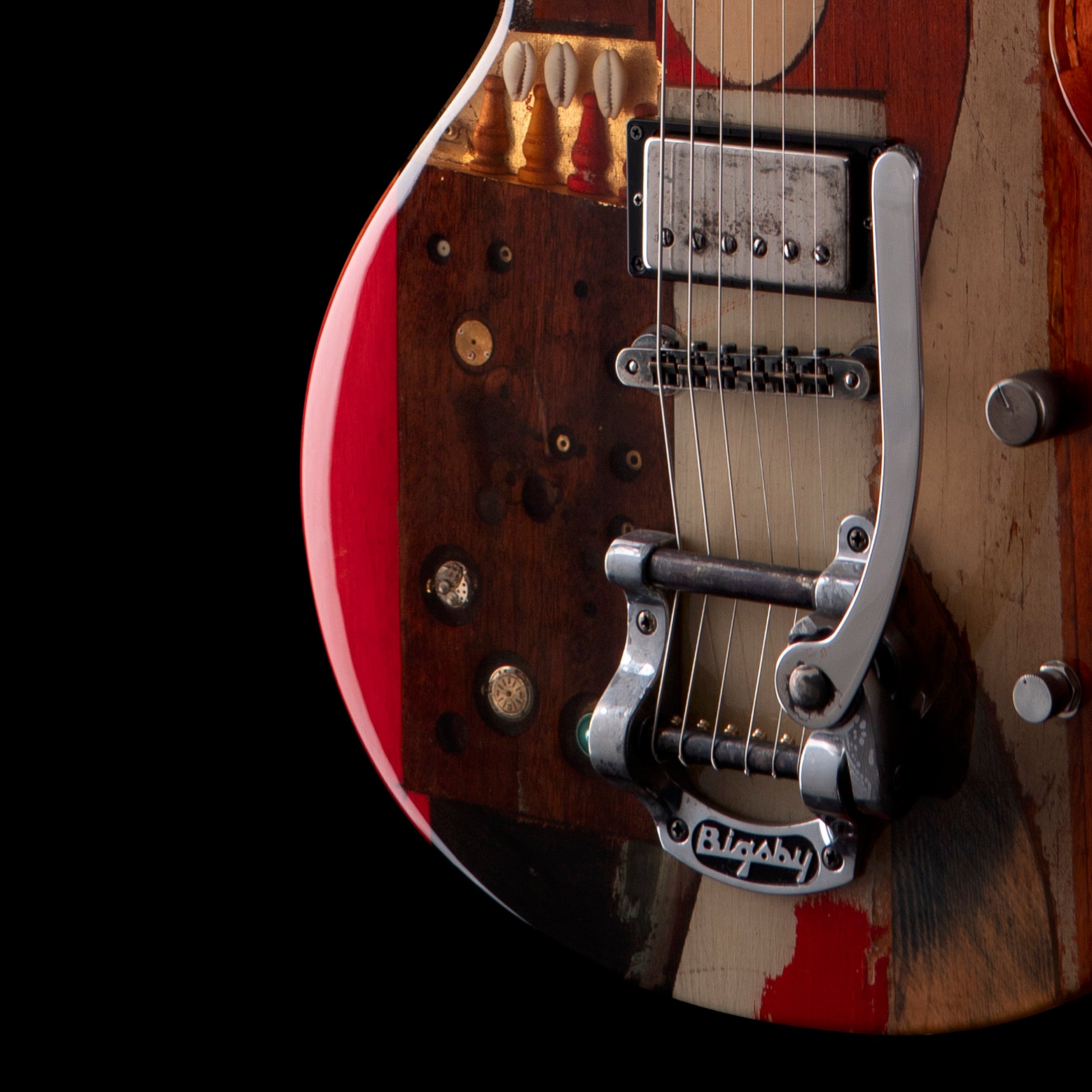 Spalt Totemguitar G2101 3 Sisters w/Pine, Mahogany, Redwood