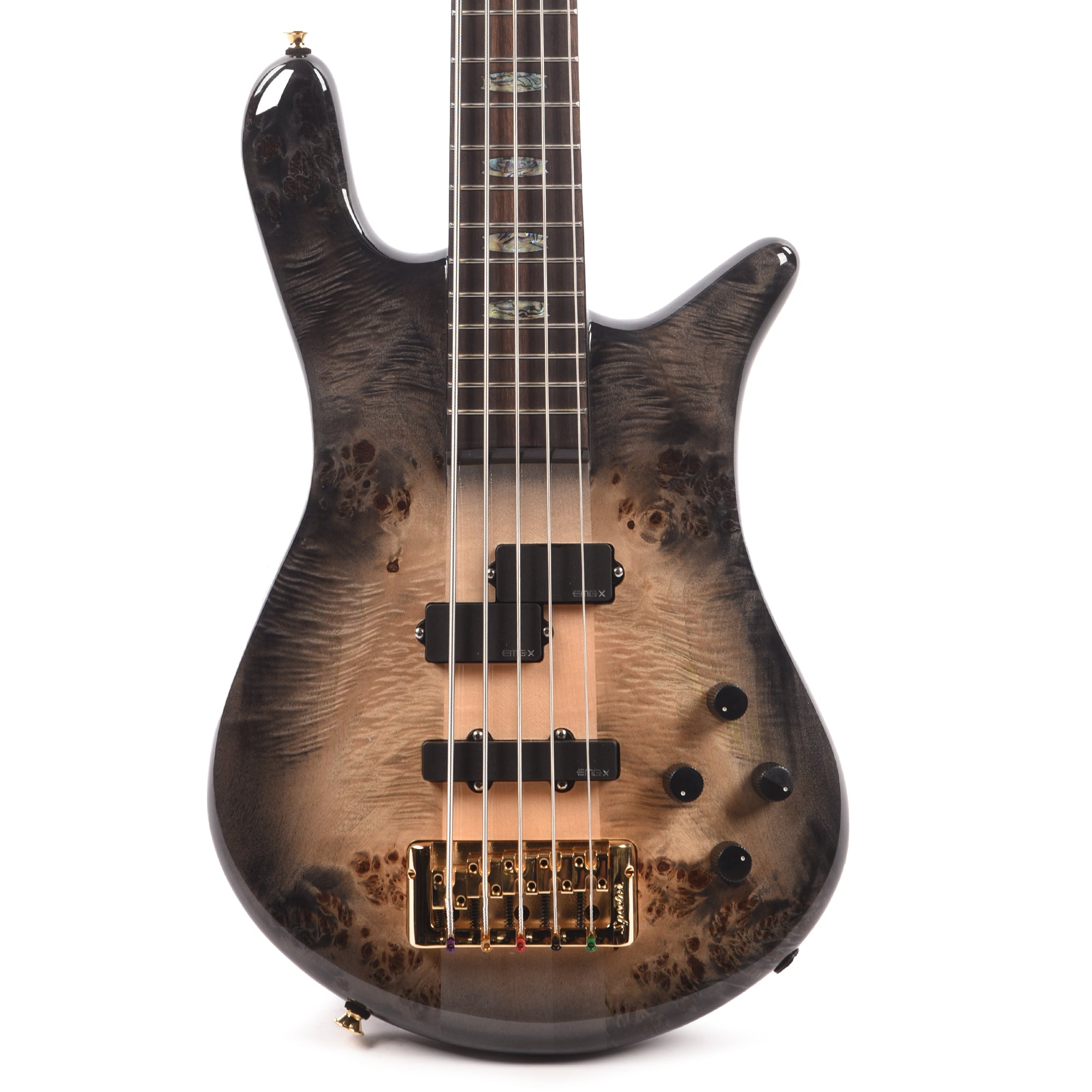 Spector Euro 5 Custom Bass Natural Black Burst Gloss Bass Guitars / 5-String or More