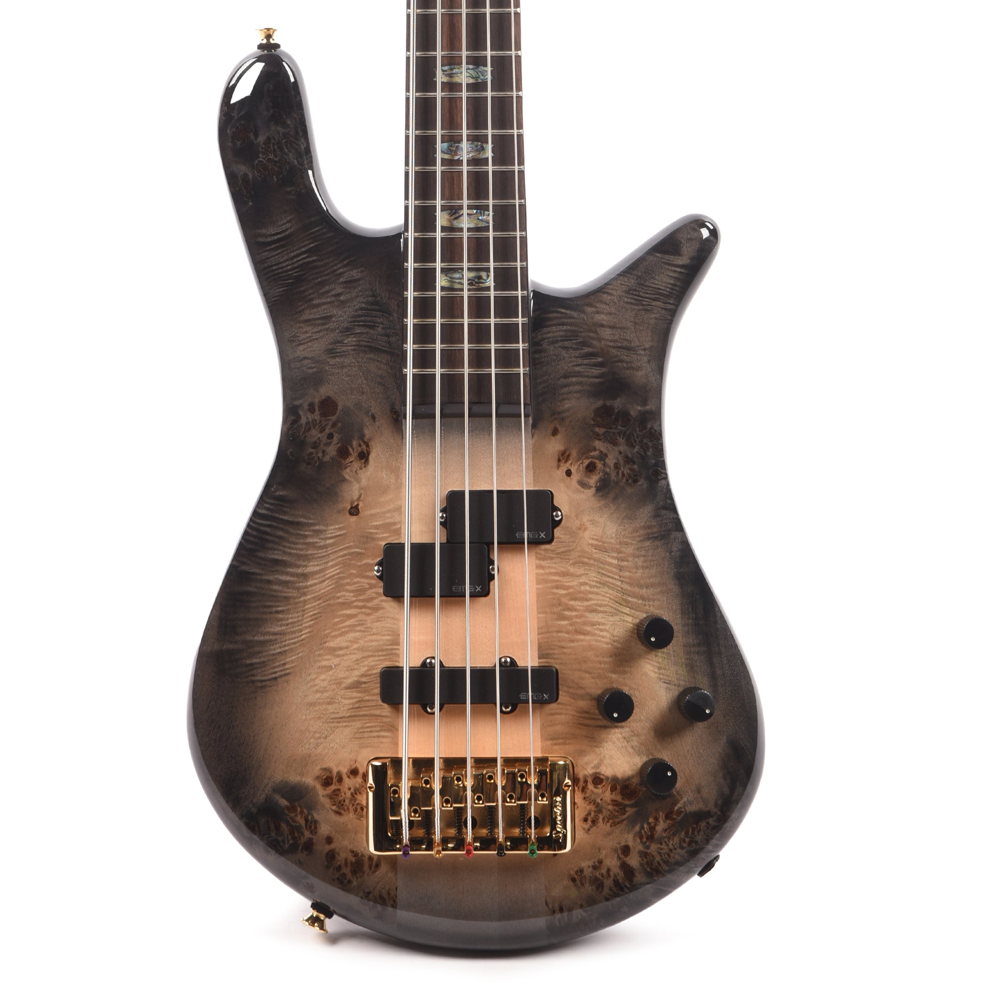 Spector Euro 5 Custom Bass Natural Black Burst Gloss Bass Guitars / 5-String or More
