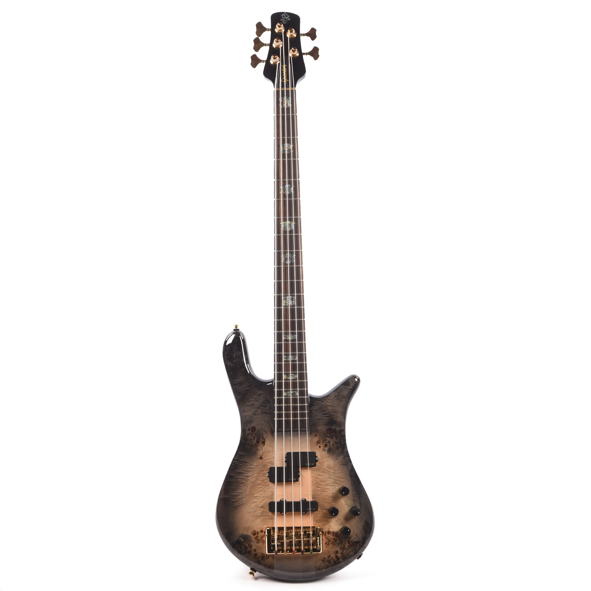 Spector Euro 5 Custom Bass Natural Black Burst Gloss Bass Guitars / 5-String or More