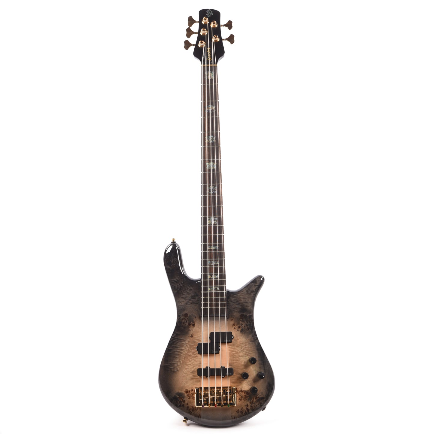 Spector Euro 5 Custom Bass Natural Black Burst Gloss Bass Guitars / 5-String or More