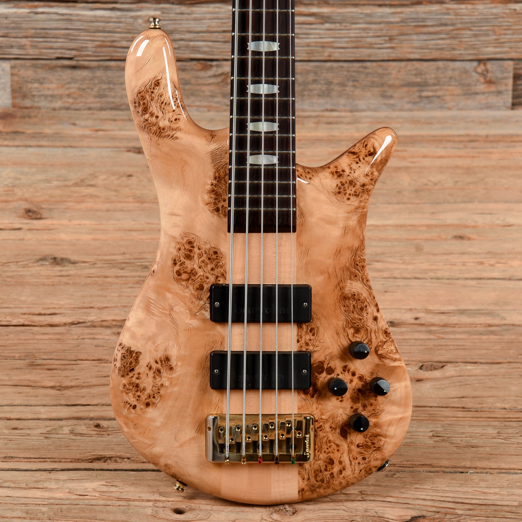 Spector Euro 5 LX Poplar Burl Natural Bass Guitars / 5-String or More