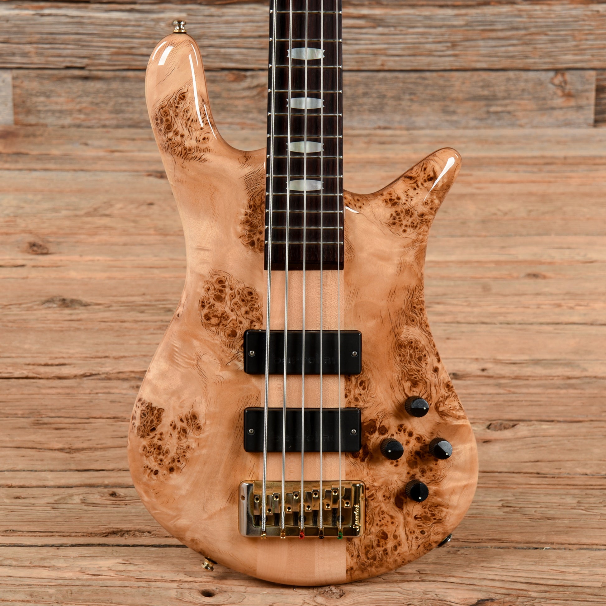 Spector Euro 5 LX Poplar Burl Natural Bass Guitars / 5-String or More