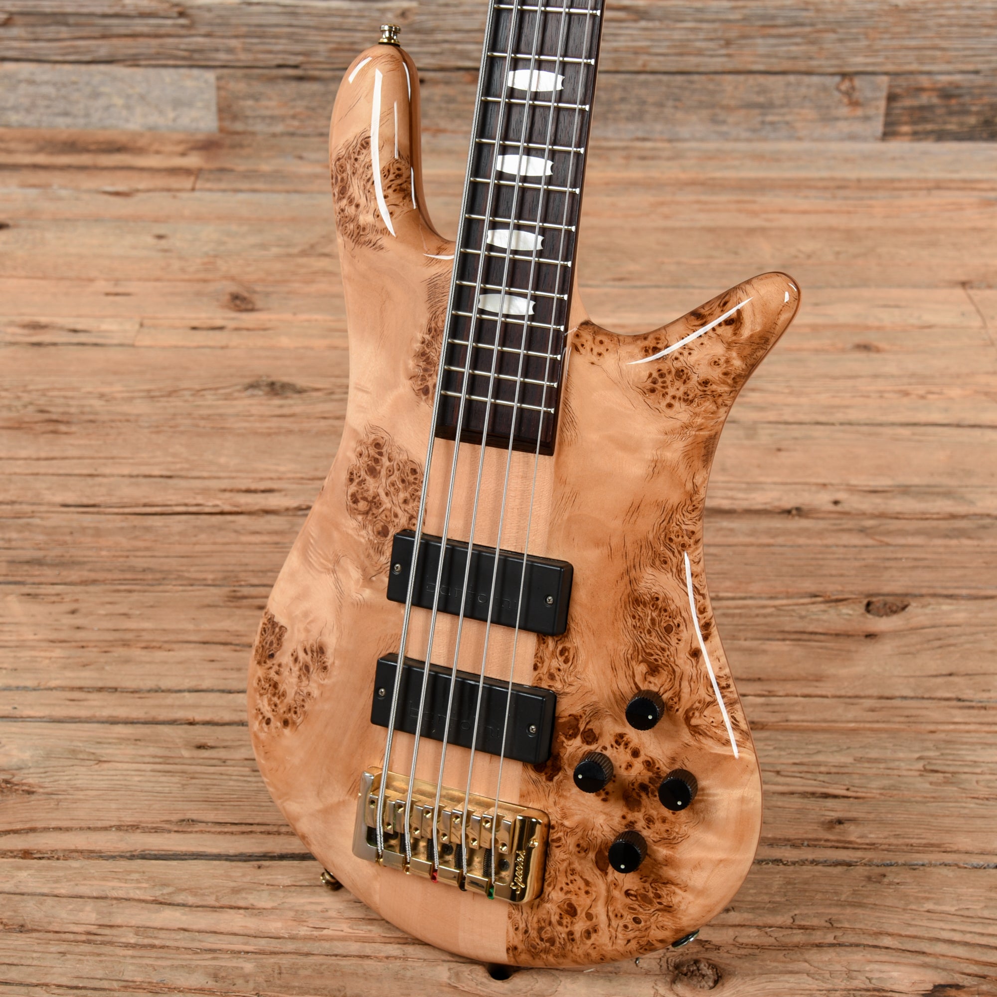 Spector Euro 5 LX Poplar Burl Natural Bass Guitars / 5-String or More