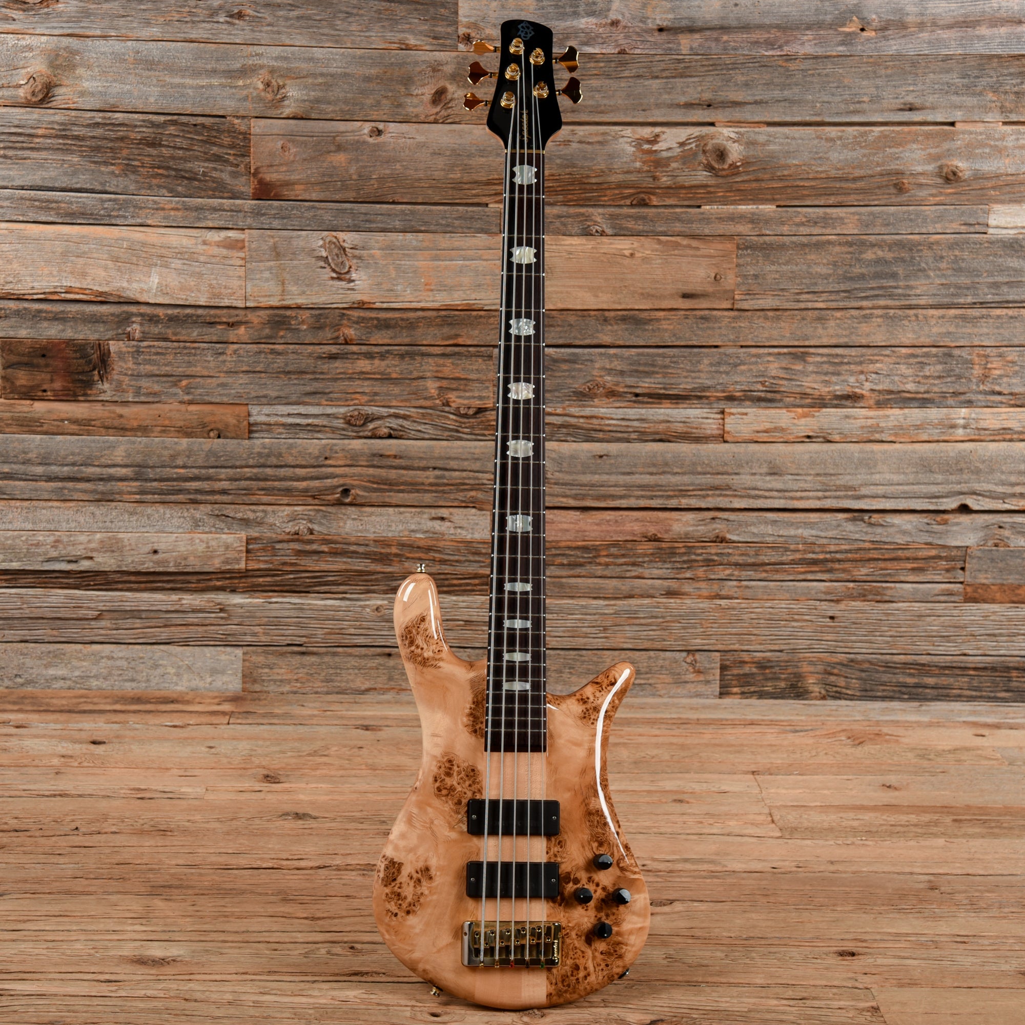 Spector Euro 5 LX Poplar Burl Natural Bass Guitars / 5-String or More