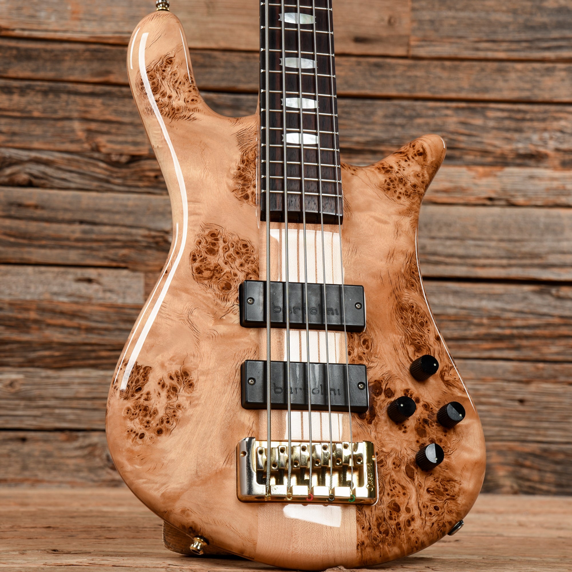 Spector Euro 5 LX Poplar Burl Natural Bass Guitars / 5-String or More