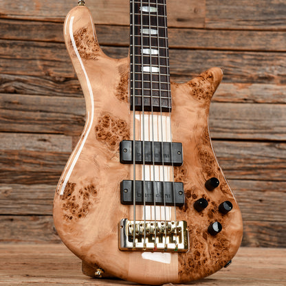 Spector Euro 5 LX Poplar Burl Natural Bass Guitars / 5-String or More